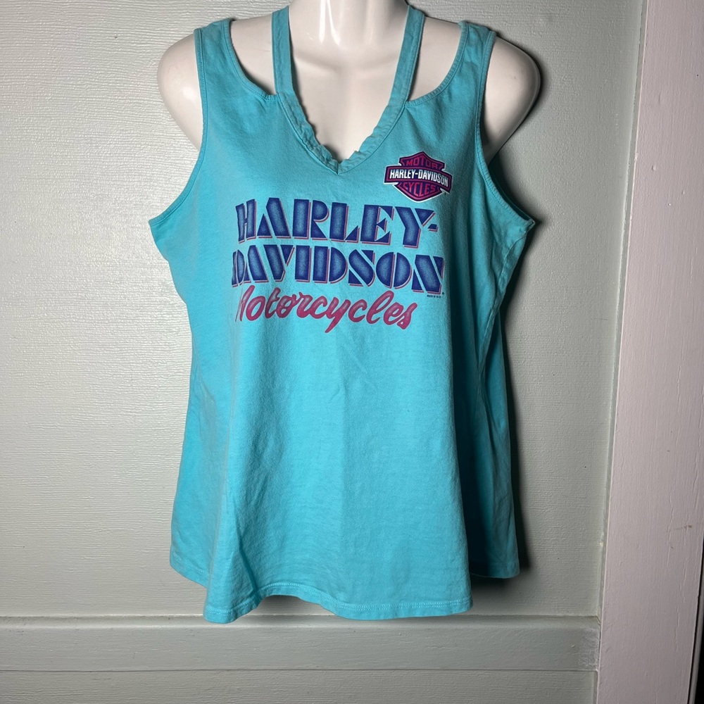 Women’s Harley D T And Sleeveless Bling Shirt BUNDLE OF 4 Sz M & L Motorcycle - Picture 3 of 12